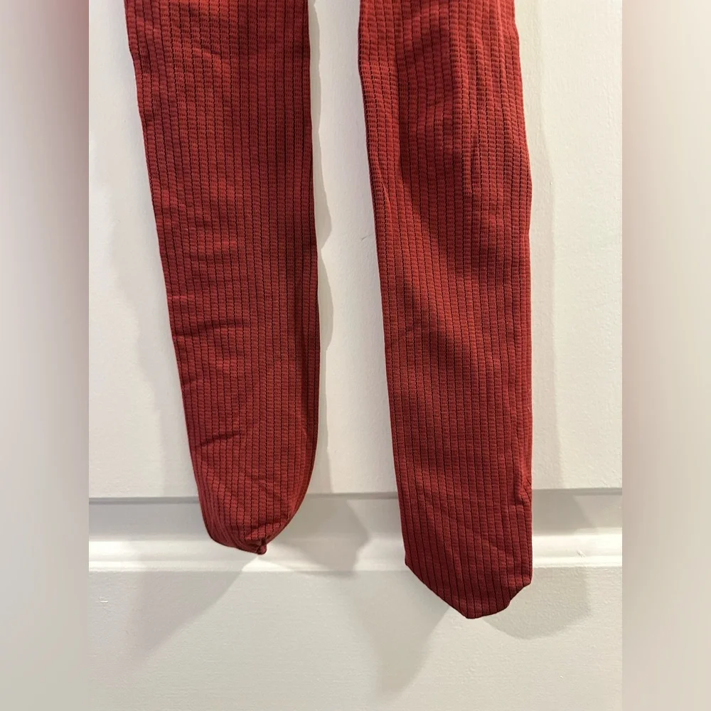 Wolford Patterned Thick Karter Fashion Tights in Red/Black